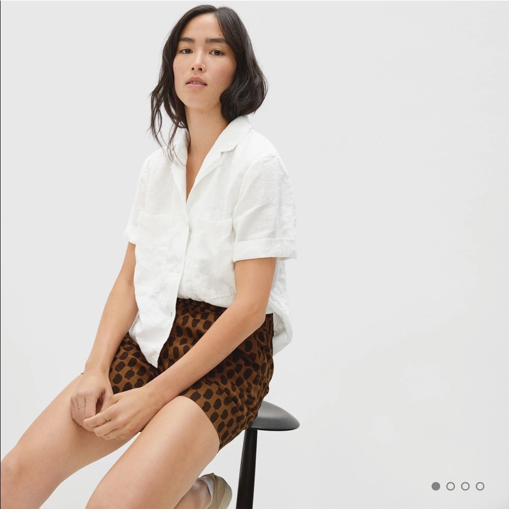Everlane linen workwear top
